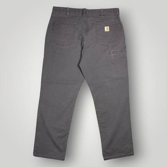 Carhartt Mens 40x32 Pants Relaxed Fit Gray Casual Canvas Work Pants - Picture 6 of 6
